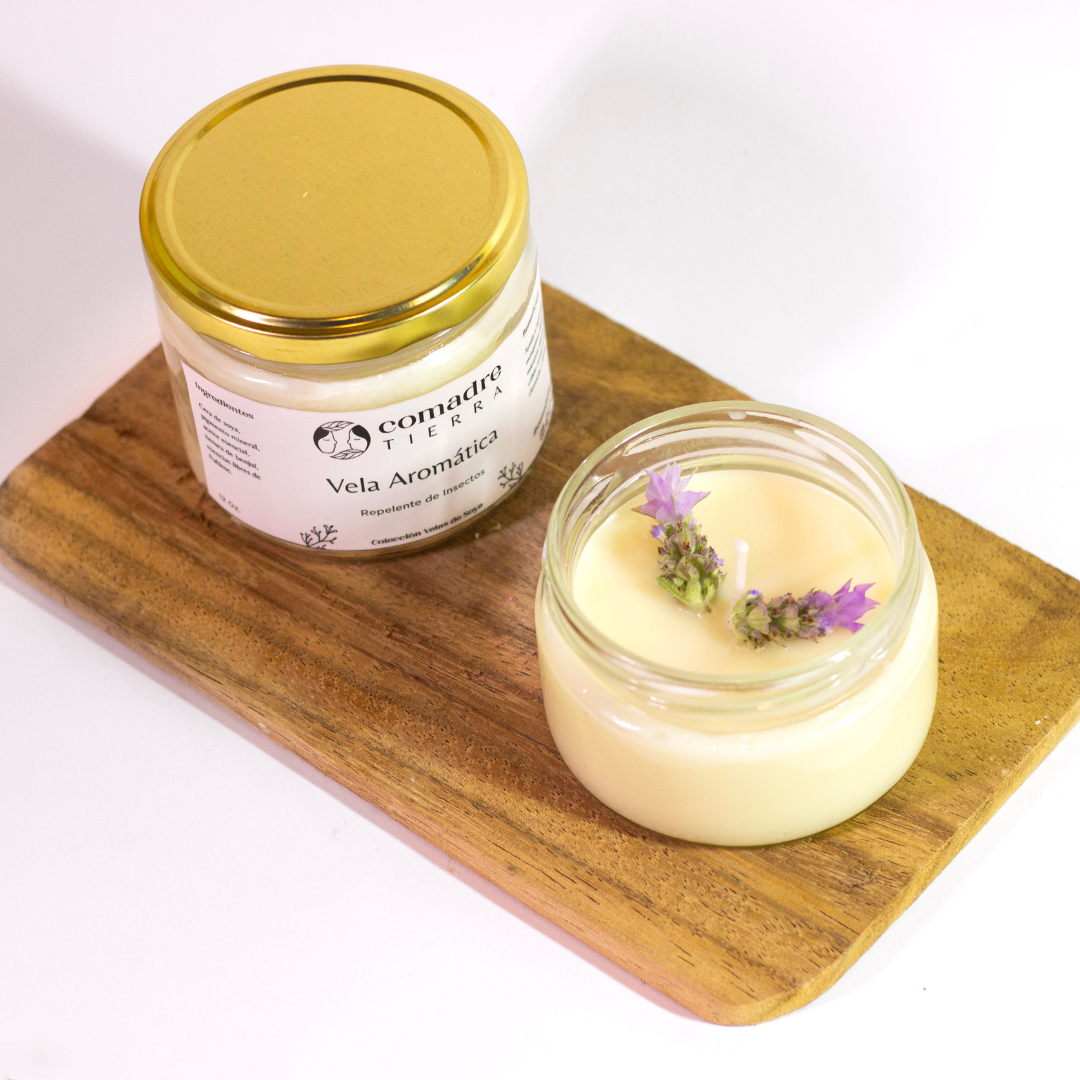 Vela aromática en Mason Jar grande