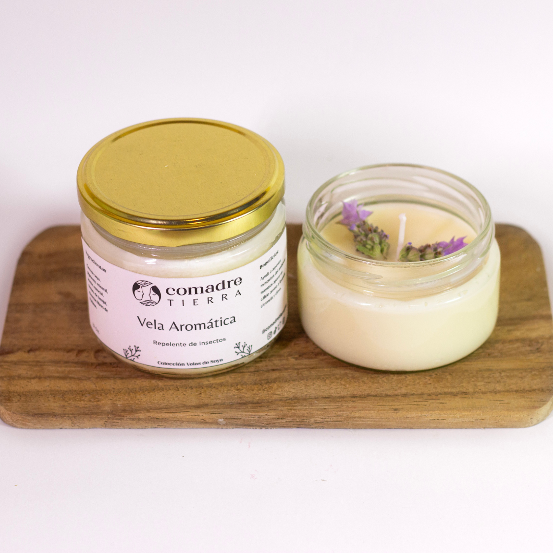 Vela aromática en Mason Jar grande