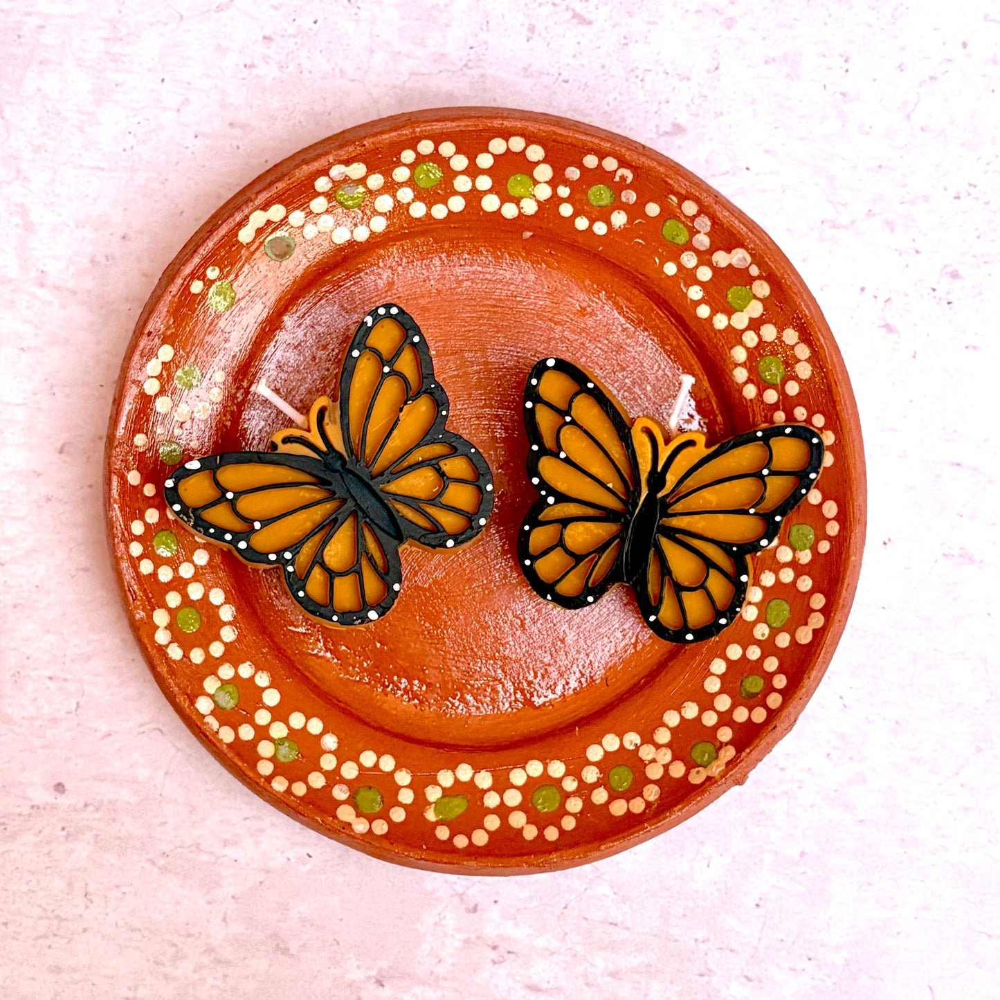 Vela decorativa Mariposa Monarca